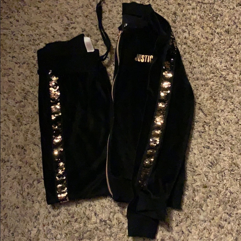 Justice Velour Sweatsuit